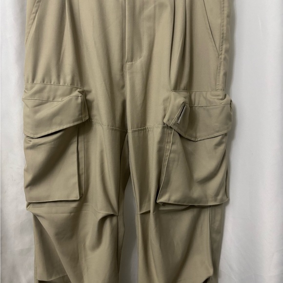 Women's Tan Boot Cut Cargo Pants - Picture 3 of 12